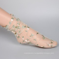 Wholesale woman lace ankle slipper socks